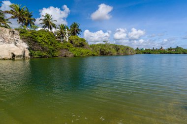 Tabatinga plajı, Conde, Joao Pessoa yakınlarında, Paraiba, Brezilya, Sep