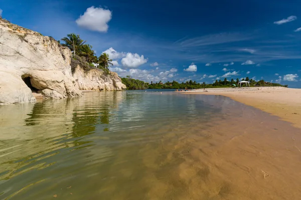 Παραλία Tabatinga Conde Κοντά Στο Joao Pessoa Paraiba Βραζιλία Στις — Φωτογραφία Αρχείου