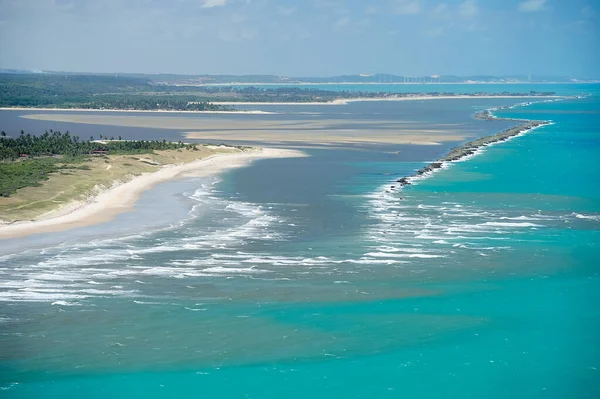 Mouth Mamanguape River Rio Tinto Paraiba Brazil November 2012 Area — Stock Photo, Image