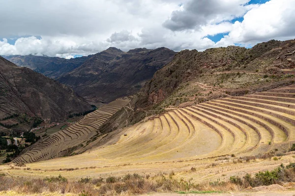 Pisac Archaeological Park Calca Cuzco Peru Października 2014 Roku Ruiny — Zdjęcie stockowe