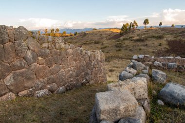 Puka Pukara Arkeoloji Merkezi, Cusco, Peru 5 Ekim 2014