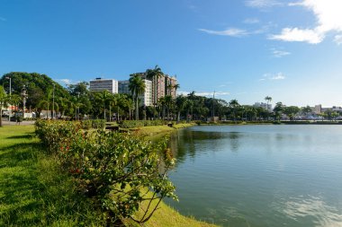 25 Haziran 2021 'de Solon de Lucena Park, Joao Pessoa, Paraiba, Brezilya.