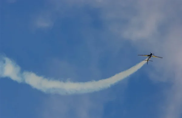 Braziliaanse Luchtmacht Rook Eskader Aerobatic Manoeuvre Vliegtuigen Presteren Lucht Joao — Stockfoto