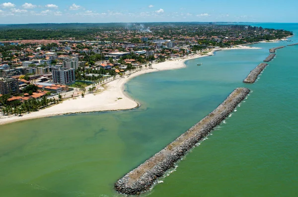 Pantai Casa Caiada Olinda Dekat Recife Pernambuco Brasil Pada Maret Stok Lukisan  