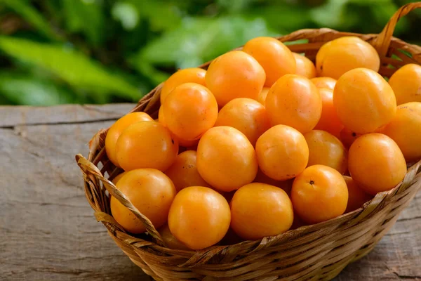 Caja Frutas Brasileira Cesta Palha — Fotografia de Stock