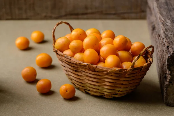 Caja Frutas Brasileira Cesta Palha — Fotografia de Stock