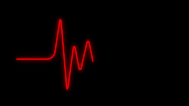 Коронавирусная больница Heart Beat Animation — стоковое видео