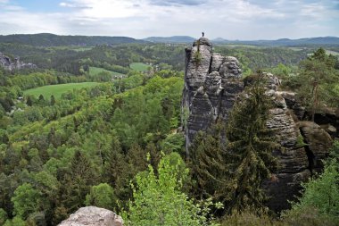 Saxon İsviçre 'de sarp bir uçurum olan Bastei, Almanya' da benzersiz bir doğal alandır..