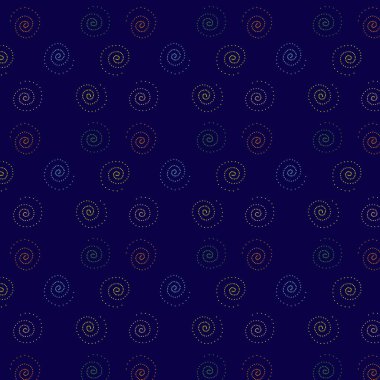 Mavi arka planda orijinal tekstil tasarımı. Giysi, kumaş ve kağıt baskısı için kusursuz dolgu