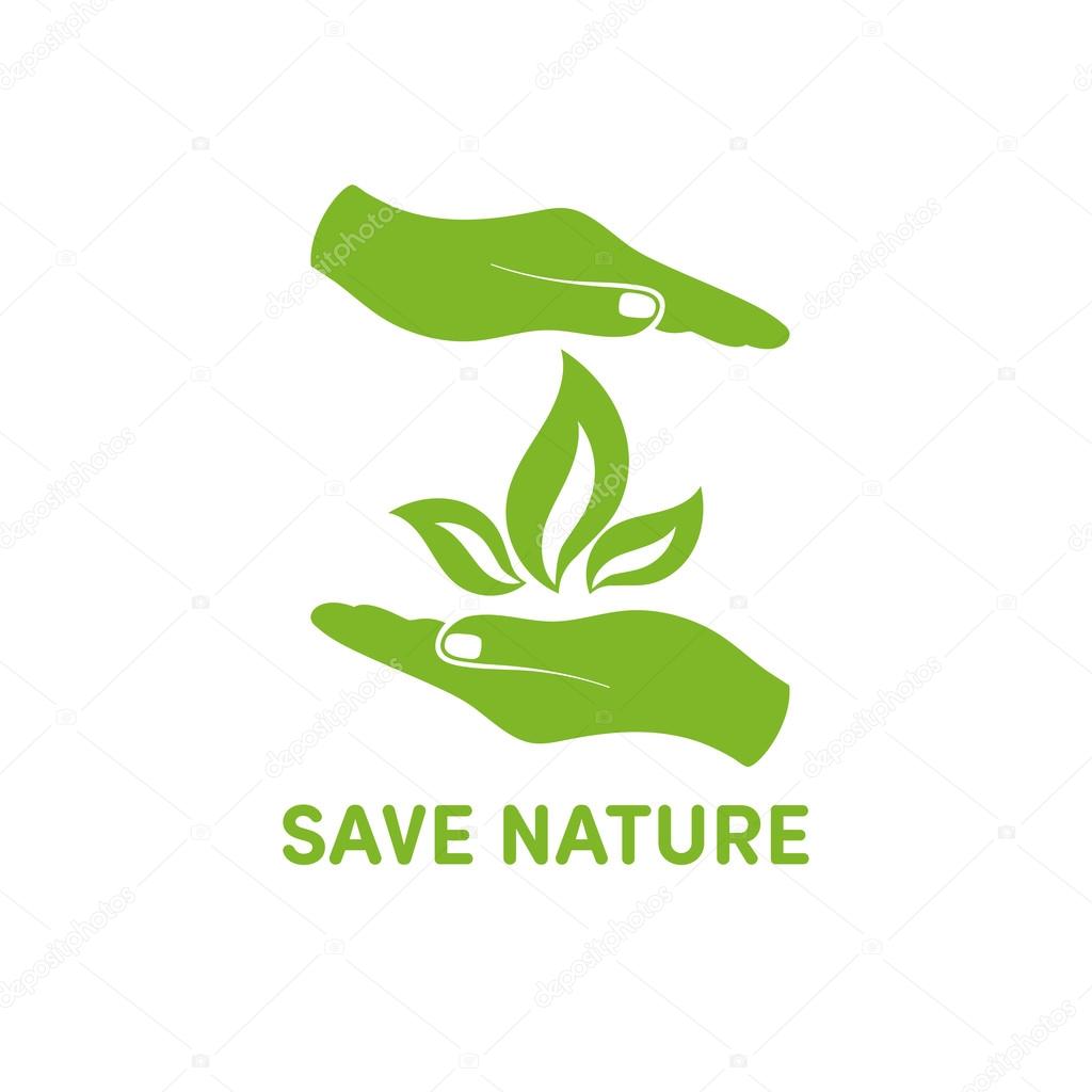skitse Layouten sammenbrud Save nature icon Stock Vector Image by ©moryachok_ #100737104
