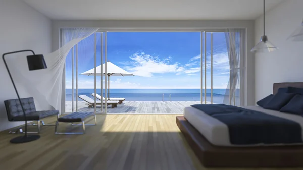 Chambre 3d vue mer — Photo