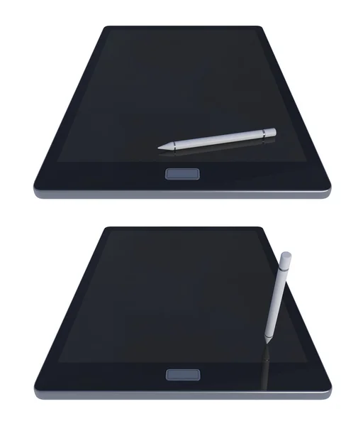 3d 태블릿 및 펜 — 스톡 사진