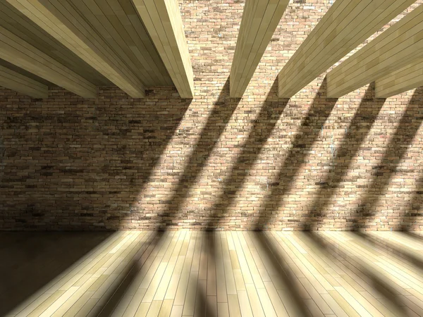 Effet d'ombre 3D sur mur & sol — Photo