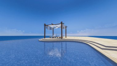 daybed ve ahşap çadır