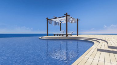 daybed ve ahşap çadır