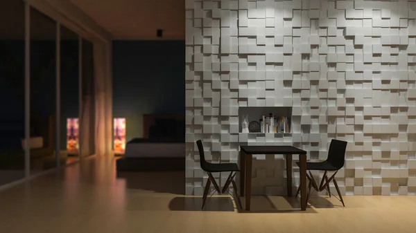 3D slaapkamer — Stockfoto