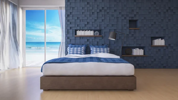 3D seaview yatak odası 