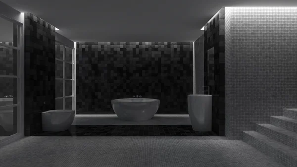 3D tuvalet iç tasarım — Stok fotoğraf