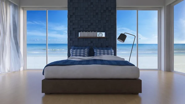 3D seaview yatak odası 