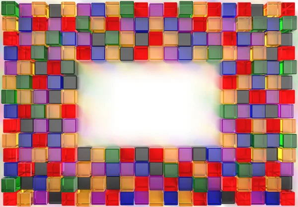 Зображення Барвистого Кубічного Скла — стокове фото