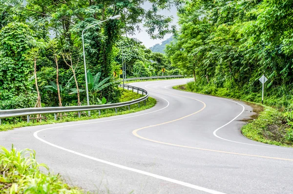 Snake curved road — Stock Photo, Image
