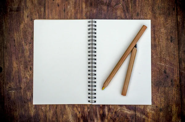 White blank note book — Stock Photo, Image