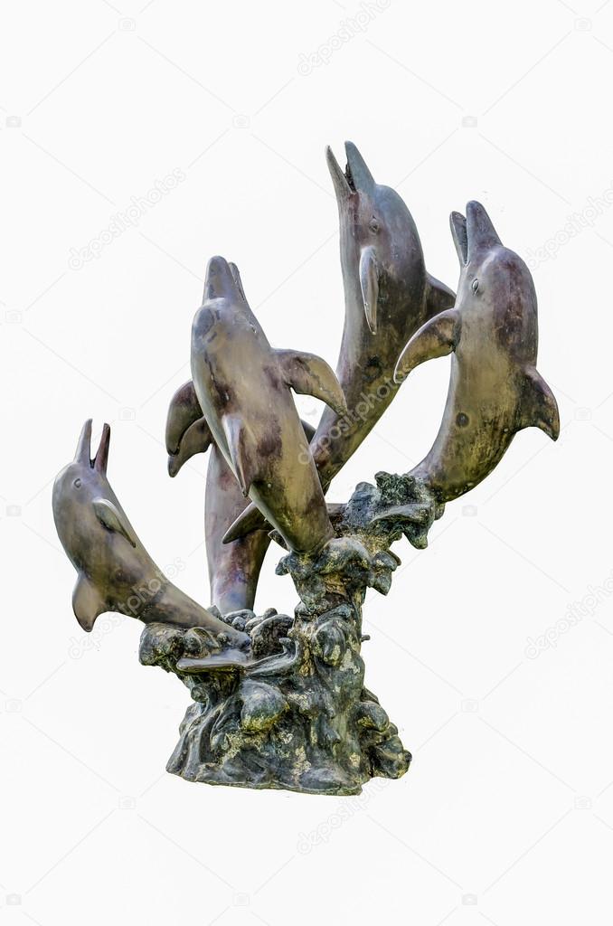 Dolphins sculpture