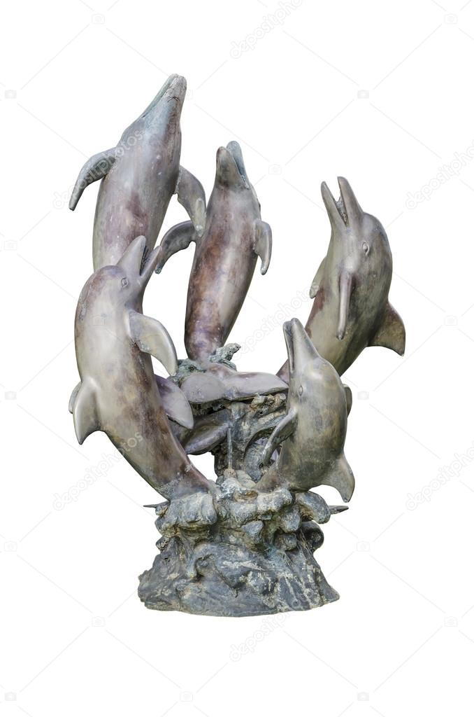Dolphins sculpture
