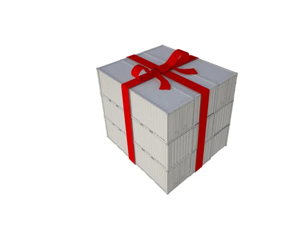 Caja de regalo de contenedor — Foto de Stock