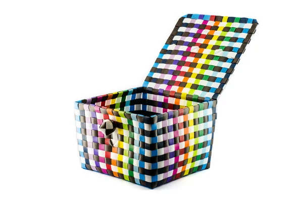 Recycle weave basket — Stock Photo, Image