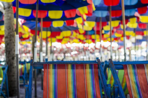 Couleur lit de jour complet sur la plage — Photo