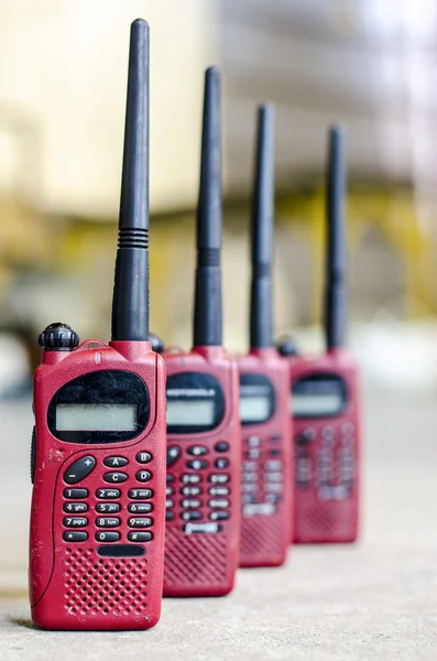 Ed cor usado walky talky — Fotografia de Stock