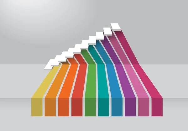 Цветовой спектр для бизнес-графика — стоковое фото