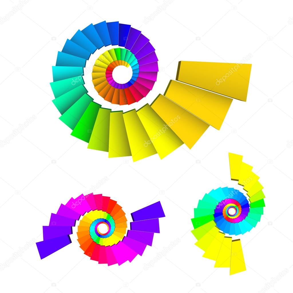 3D dimensions spiral stair