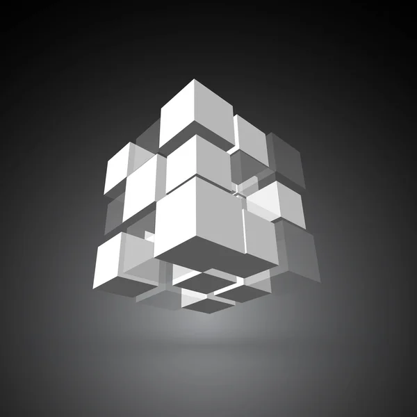 3d cubic — Stockvector