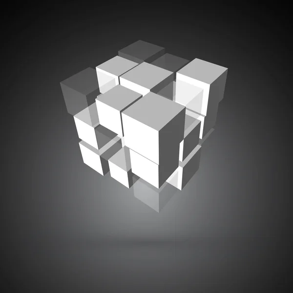 3d cubic — Stock vektor