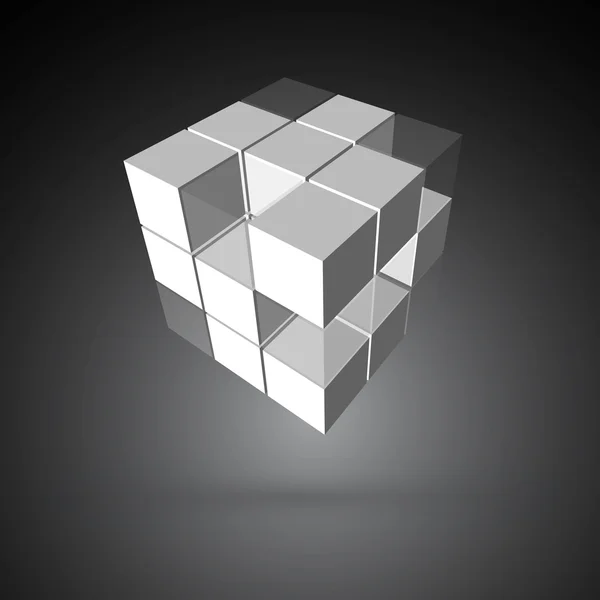 3d кубічний — стоковий вектор