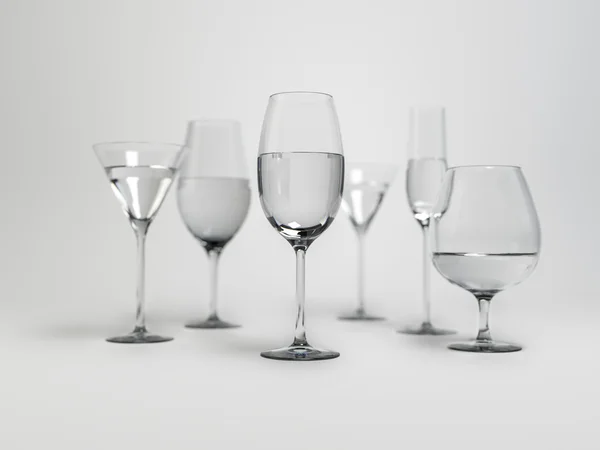 Wine in glasses — Stock Photo, Image