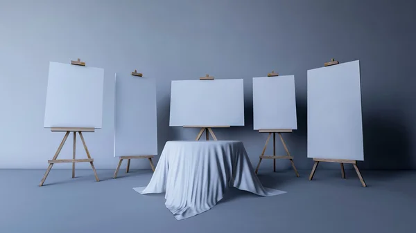 Treppiede reso 3d per la pittura — Foto Stock