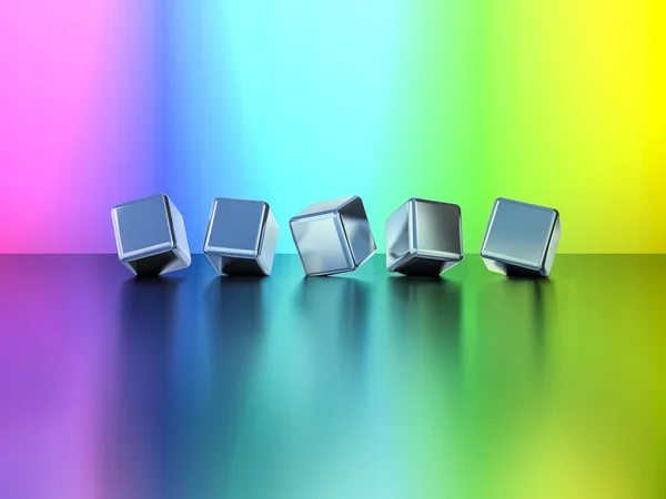 3ds куб — стоковое фото