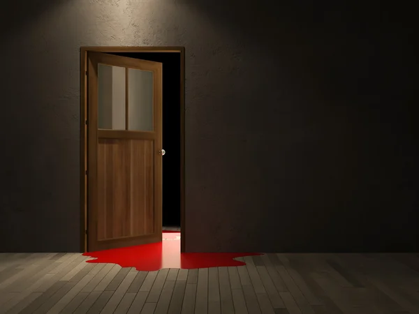3D drzwi — Zdjęcie stockowe