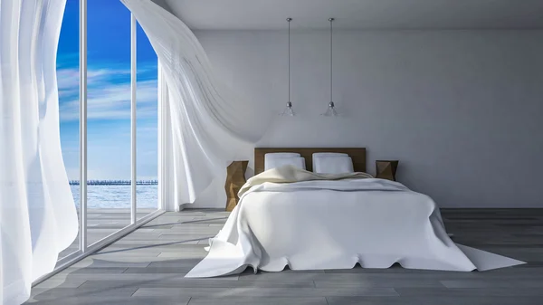 3ds seaside room — Stock Photo, Image