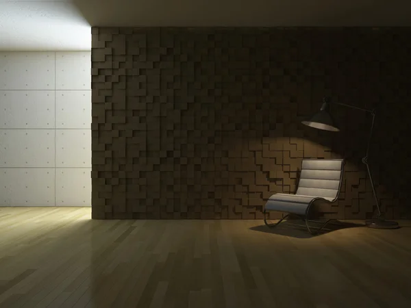3D interior-Sala de estar — Foto de Stock
