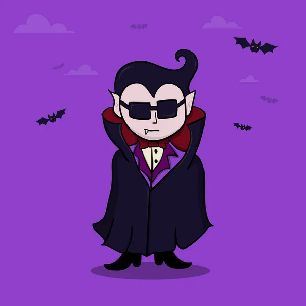 Feliz Halloween Cartão, Convite, Cartaz Ou Panfleto. Personagem De Desenho  Animado Vampiro Vestindo Capa Preta E Vermelha E Fazendo Gesto Assustador.  Ilustração Vetorial Royalty Free SVG, Cliparts, Vetores, e Ilustrações  Stock. Image