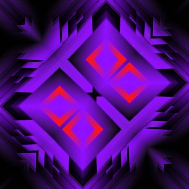 Mor ışığa karşı şekillendirilmiş kentsel gökyüzü siluetinin su yansıma kalıpları şekilleri ve soyut tasarımları