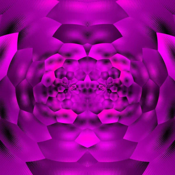 Árnyalatai Lila Rózsaszín Futurisztikus Fém Virágos Fantázia Texturált Minták Design — Stock Fotó