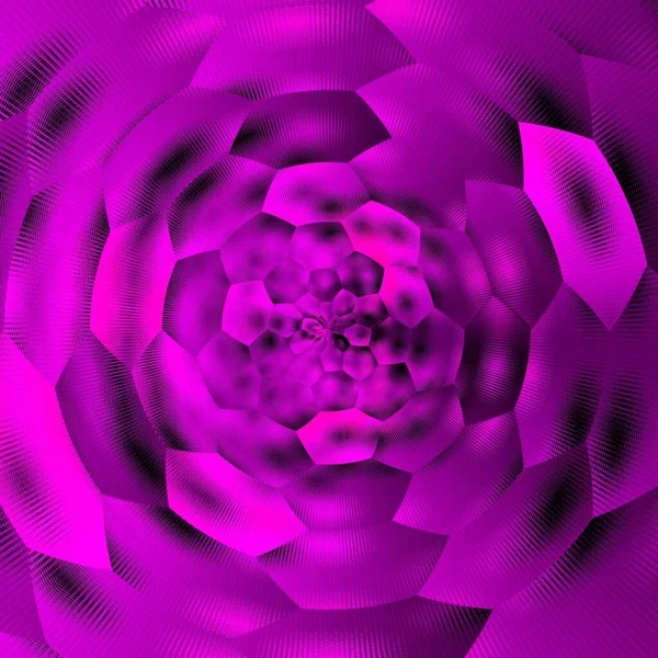 Tons Roxo Rosa Futurista Metálico Fantasia Floral Texturizado Padrões Design — Fotografia de Stock