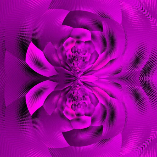 Відтінки Фіолетового Рожевого Футуристичного Металевого Квіткового Фентезі Текстуровані Візерунки Дизайн — стокове фото