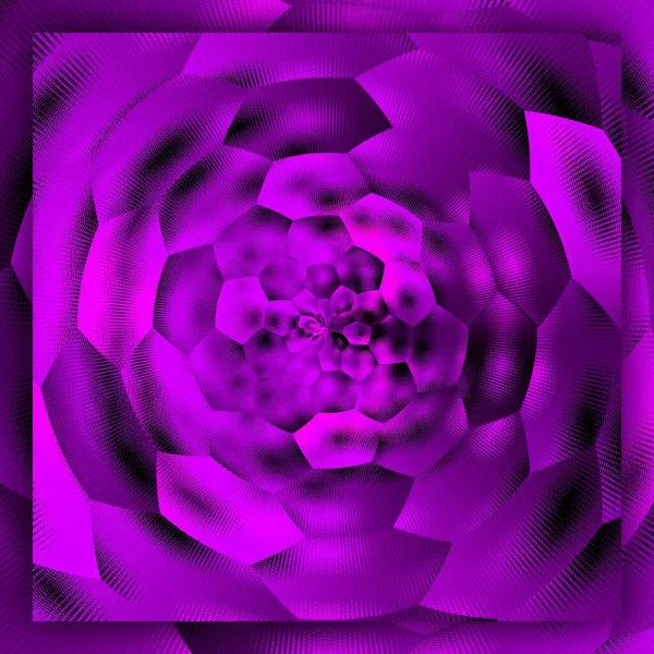 Tons Roxo Rosa Futurista Metálico Fantasia Floral Texturizado Padrões Design — Fotografia de Stock