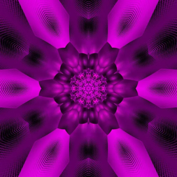 Shades Purple Pink Futuristic Metallic Floral Fantasy Textured Patterns Design — Stock Photo, Image